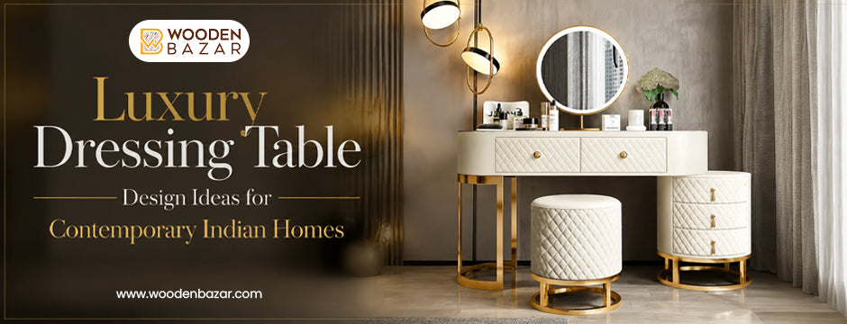 luxury modern dressing tables BarberPub Modern Vanity Desk with Mirror, Light Luxury Dressing Table for Bedroom 3362