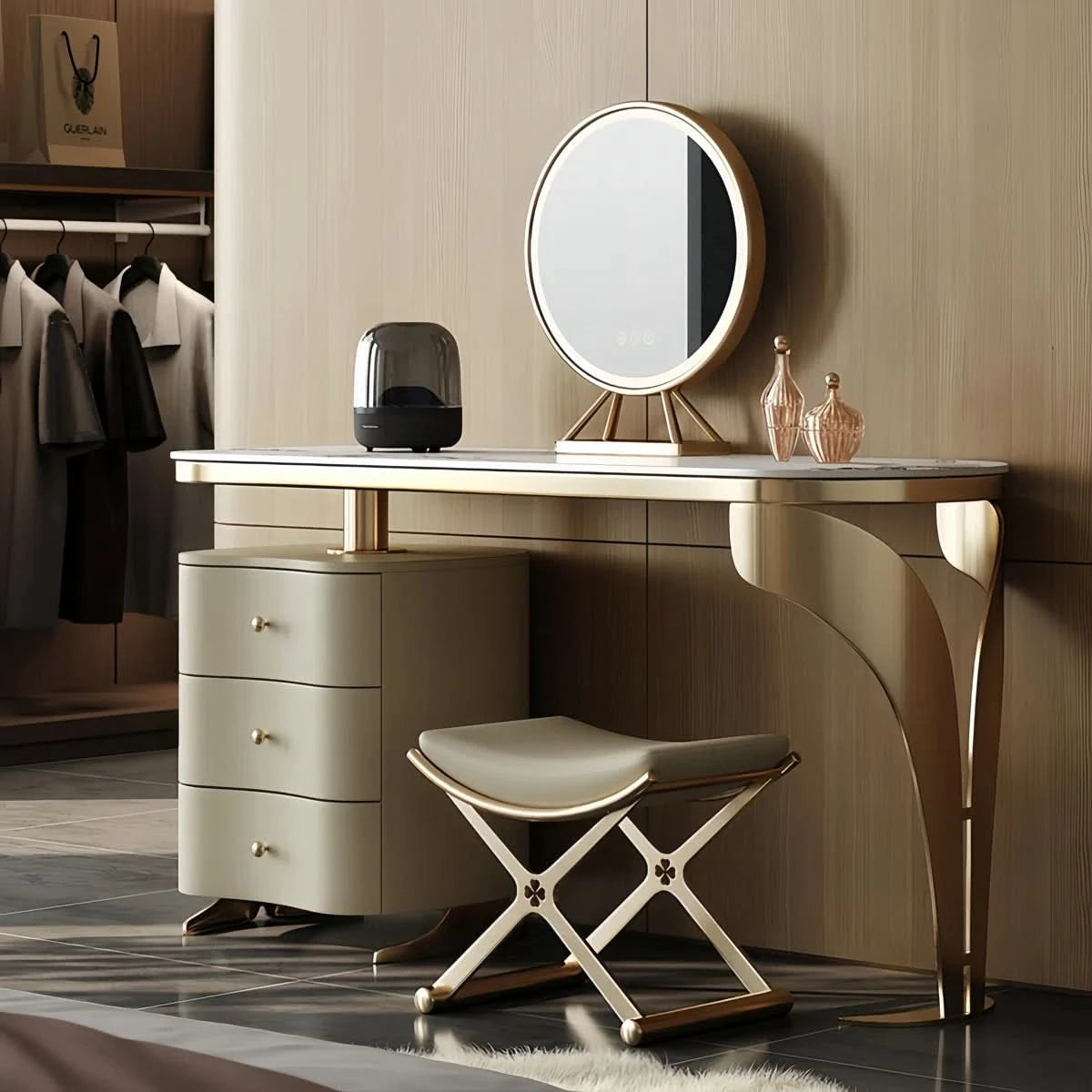 modern italian dressing tables Italian minimalist and light luxury dressing table
