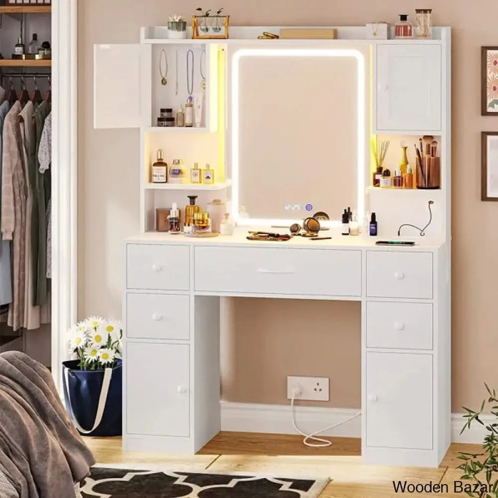 Ideal Vanity Dressing table with mirror & lights Ideal Vanity Dressing table with mirror & lights