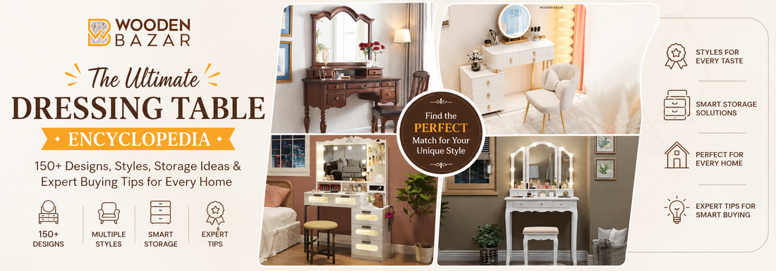 Modern Dressing Table Designs with Smart Storage for Indian Homes