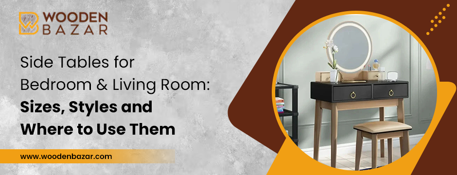Side Tables for Bedroom & Living Room