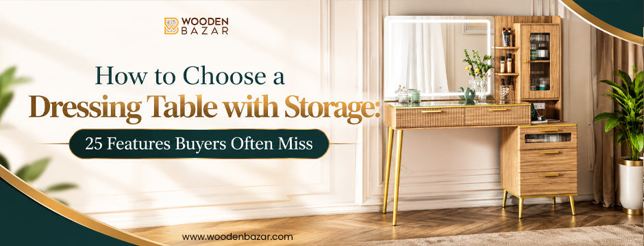 Dressing Table with Storage – Space Saving Ideas