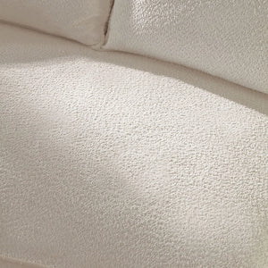 Liardo Modern Curved Bouclé Sectional Sofa with Chaise and Pillows