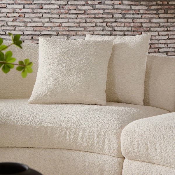 Newtex Upholstered Curved Sofa - Wooden Bazar