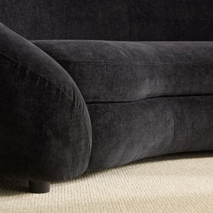 Newtex Upholstered Curved Sofa - Wooden Bazar