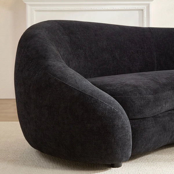 Newtex Upholstered Curved Sofa - Wooden Bazar