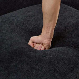Newtex Upholstered Curved Sofa - Wooden Bazar
