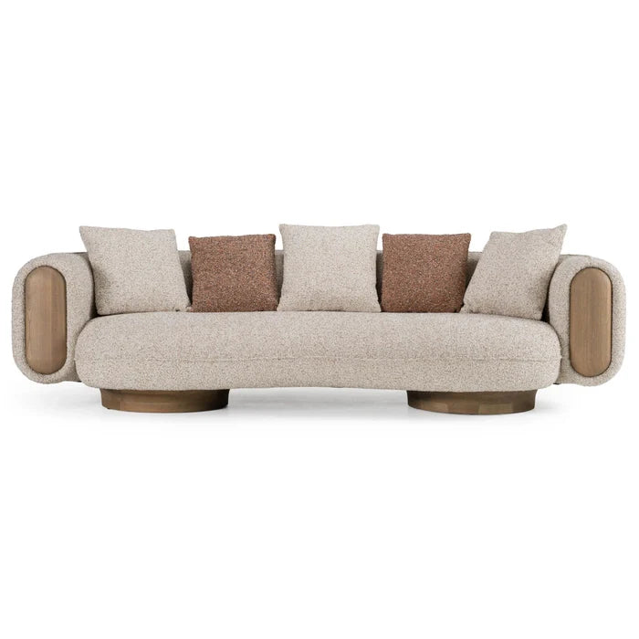 Luvaard Modern Luxury Boucle Fabric 3 Seater Sofa