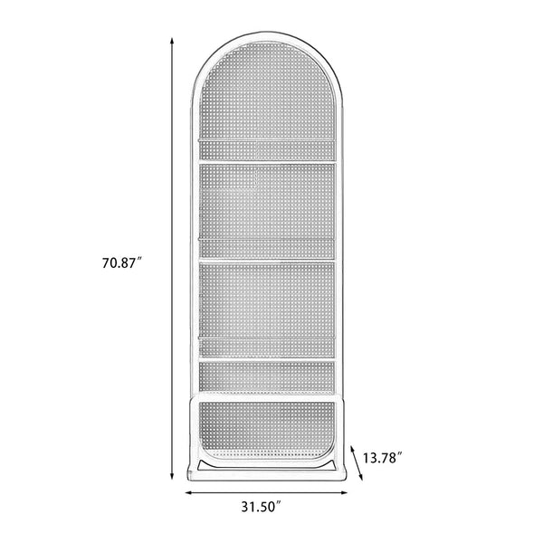 Nut-Brown Solid Wood and Rattan 1-Panel Folding Room Divider  Wooden Bazar