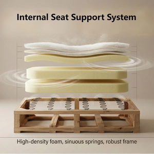 Modern Living Room Sofa Set With 360° Swivel Barrel Chair, 5-seat