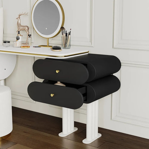 Nivambu Modern Light Luxury Makeup Vanity Table Set - Wooden Bazar