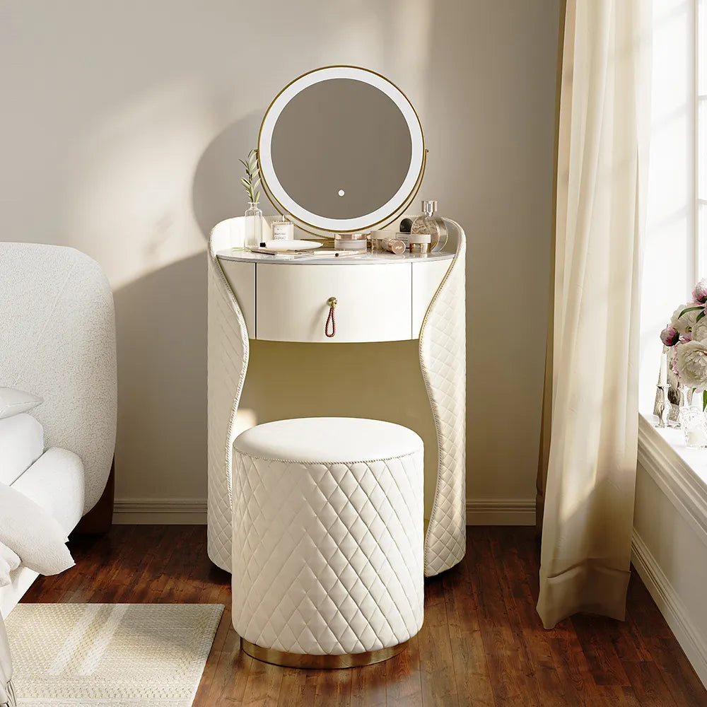 Jevun Modern Luxury Makeup Vanity Set - Wooden Bazar