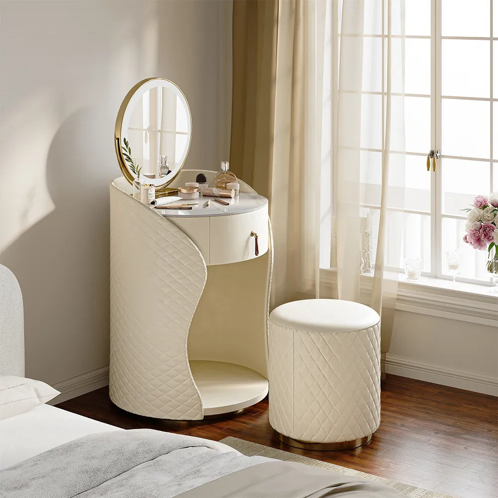Jevun Modern Luxury Makeup Vanity Set - Wooden Bazar