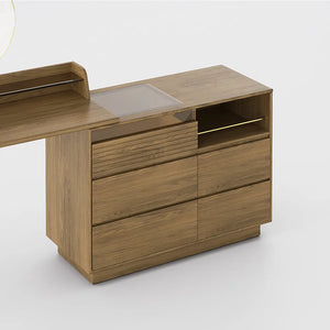 Cibbil Mid-century Modern Makeup Vanity Table Set - Wooden Bazar