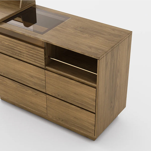 Cibbil Mid-century Modern Makeup Vanity Table Set - Wooden Bazar