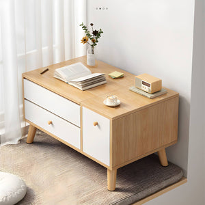 Modern Wooden Flip-top Dressing Vanity Make-up Table - Wooden Bazar