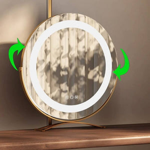 Lavdock L-Shape Natural Wood Scalable 2-in-1 Vanity Set