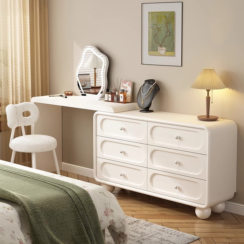 Multi-Purpose Vanity Set with LED Lighting, Scalable, Push-Pull, Desk, Adjustable Touch and Brightness