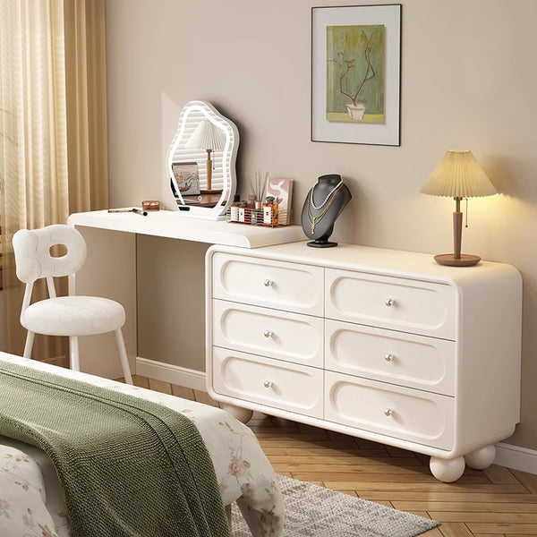 Multi-Purpose Vanity Set with LED Lighting, Scalable, Push-Pull, Desk, Adjustable Touch and Brightness