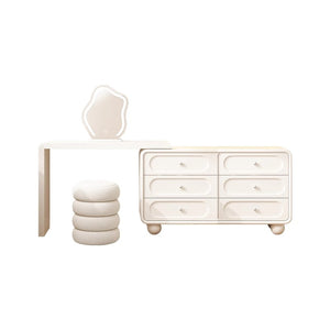 Multi-Purpose Vanity Set with LED Lighting, Scalable, Push-Pull, Desk, Adjustable Touch and Brightness