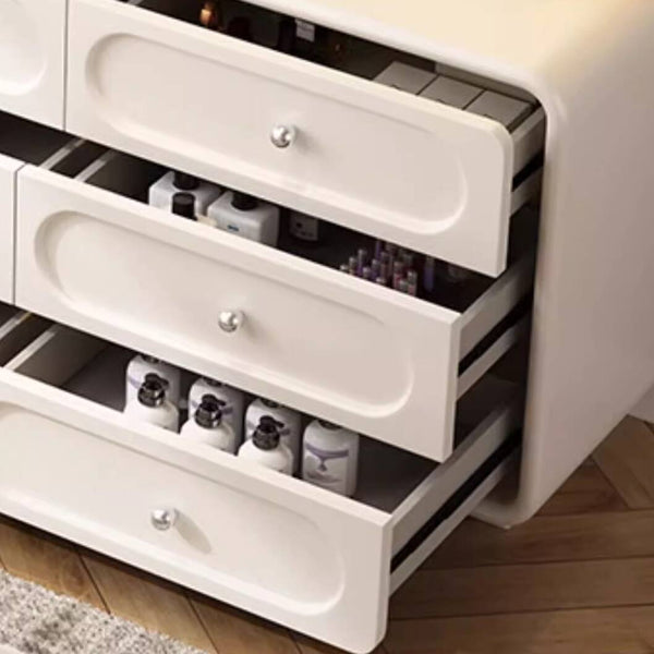 Multi-Purpose Vanity Set with LED Lighting, Scalable, Push-Pull, Desk, Adjustable Touch and Brightness