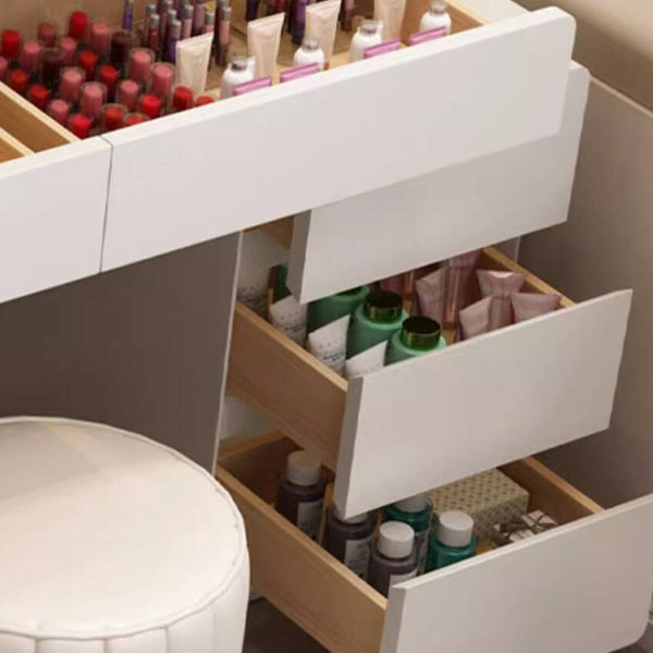 Multi-Purpose Vanity Set with LED Lighting, Scalable Design, Adjustable Touch and Brightness