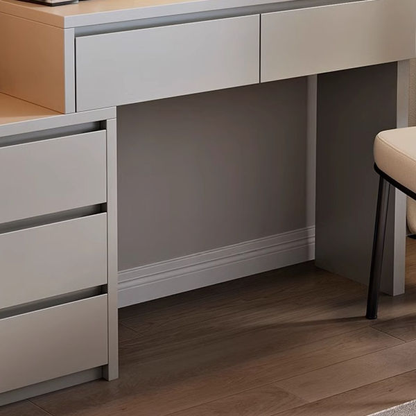 Multi-Purpose Vanity Set with LED Lighting, Scalable, Push-Pull, Adjustable Touch, and Adjustable Brightness