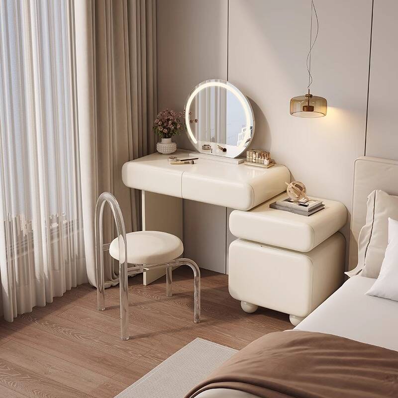 Kenny Multi-Purpose Vanity Set with Coal Seating - Wooden Bazar