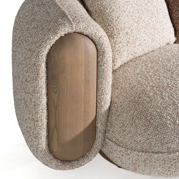 Luvaard Modern Luxury Boucle Fabric 3 Seater Sofa