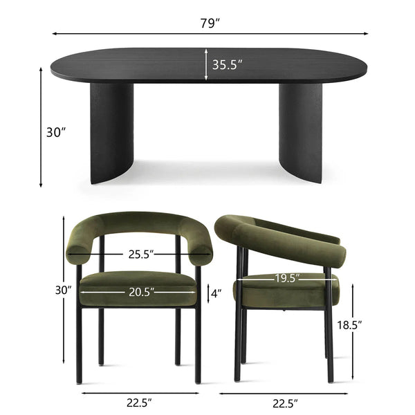 Cope Modern Restaurant Dining Set - Wooden Bazar