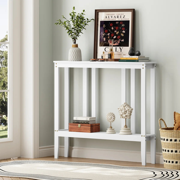 Modern Console Sofa Table for Entryway, Hallway & Living Room  Wooden Bazar