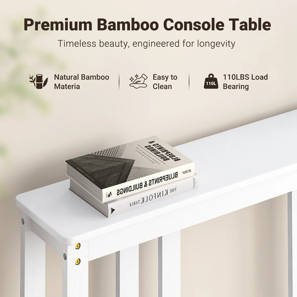 Modern Console Sofa Table for Entryway, Hallway & Living Room  Wooden Bazar