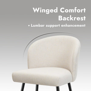 360°Swivel Barstool Counter Height Barstools with Back (Set of 2)  Wooden Bazar