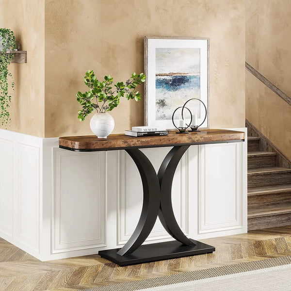 Console Table for Entryway, Hallway & Living Room – Modern Accent Table  Wooden Bazar