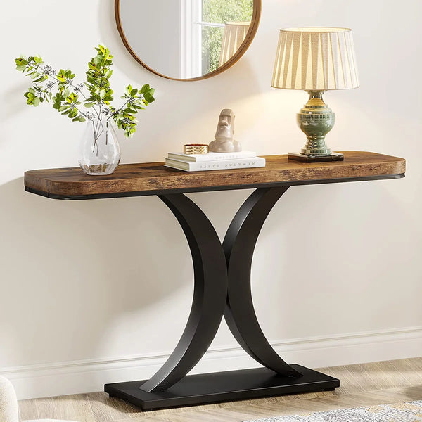 Console Table for Entryway, Hallway & Living Room – Modern Accent Table  Wooden Bazar