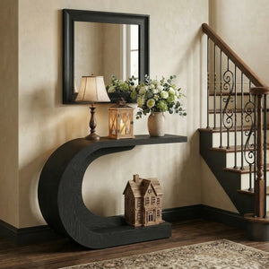 Wood Console Table for Living Room or Hallway  Wooden Bazar