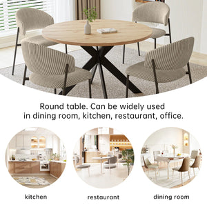 Giddy Modern Round Table Set Of 4 With Dining Chairs