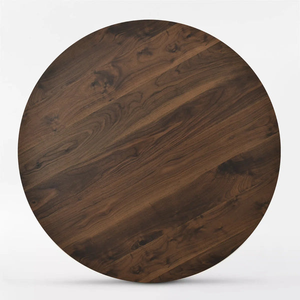Enkore Round Pedestal Dining Table - Wooden Bazar