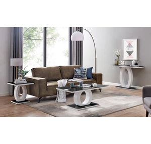 Glass Top Sofa Table for Living Room & Hallway  Wooden Bazar