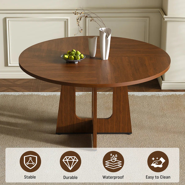 Wooden Round Dining Table Set for Kitchens, Dining Room, Living Room