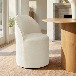 Jovick 4 Seater Dining Table Sets With Round Table & 4 Upholstered Fabric Chairs - Wooden bazar