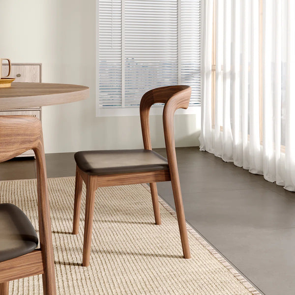 Kiloggs 6 - Person Round Solid Wood Dining Set - Wooden Bazar