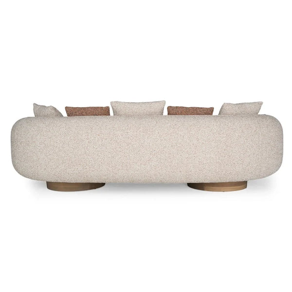 Luvaard Modern Luxury Boucle Fabric 3 Seater Sofa