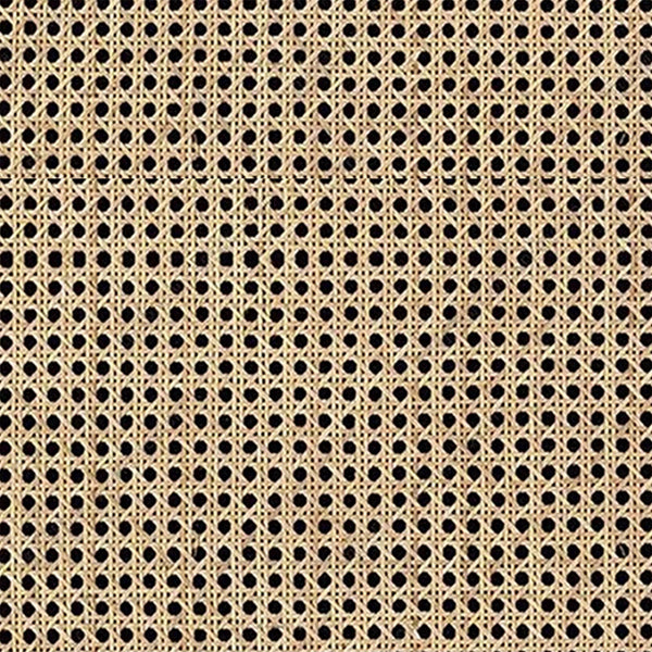 Beige and Brown Rattan Folding Room Divider with Solid Wood Panels  Wooden Bazar