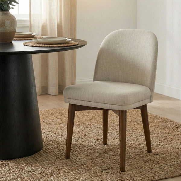 Canvog  Round Dining Table Set For 4 - Wooden Bazar