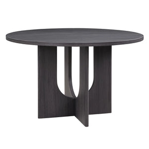 Divaark Round Dining Table Set With 4 Upholstered Dining Chairs For Living Room