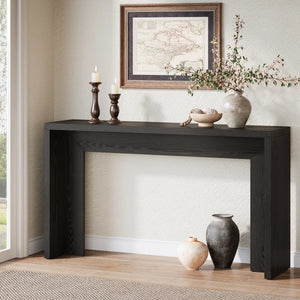 Farmhouse Console Table, Narrow Wooden Sofa Table for Entryway, Hallway & Living Room  Wooden Bazar