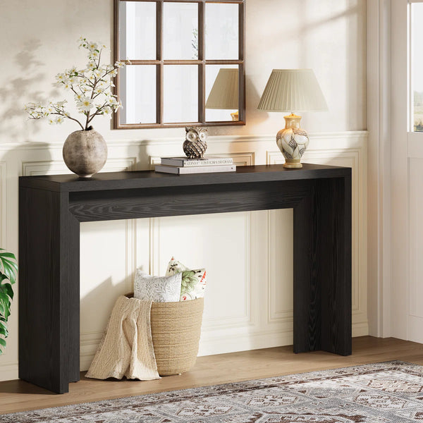 Farmhouse Console Table, Narrow Wooden Sofa Table for Entryway, Hallway & Living Room  Wooden Bazar