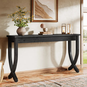 Solid Wood Farmhouse Console Table for Entryway, Hallway & Living Room  Wooden Bazar