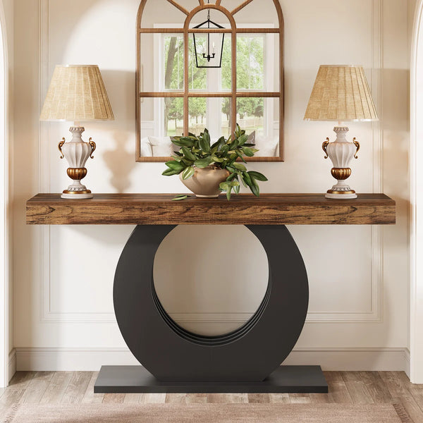 Modern Wood Console Sofa Table for Entryway, Hallway & Living Room | Minimalist Accent Table  Wooden Bazar